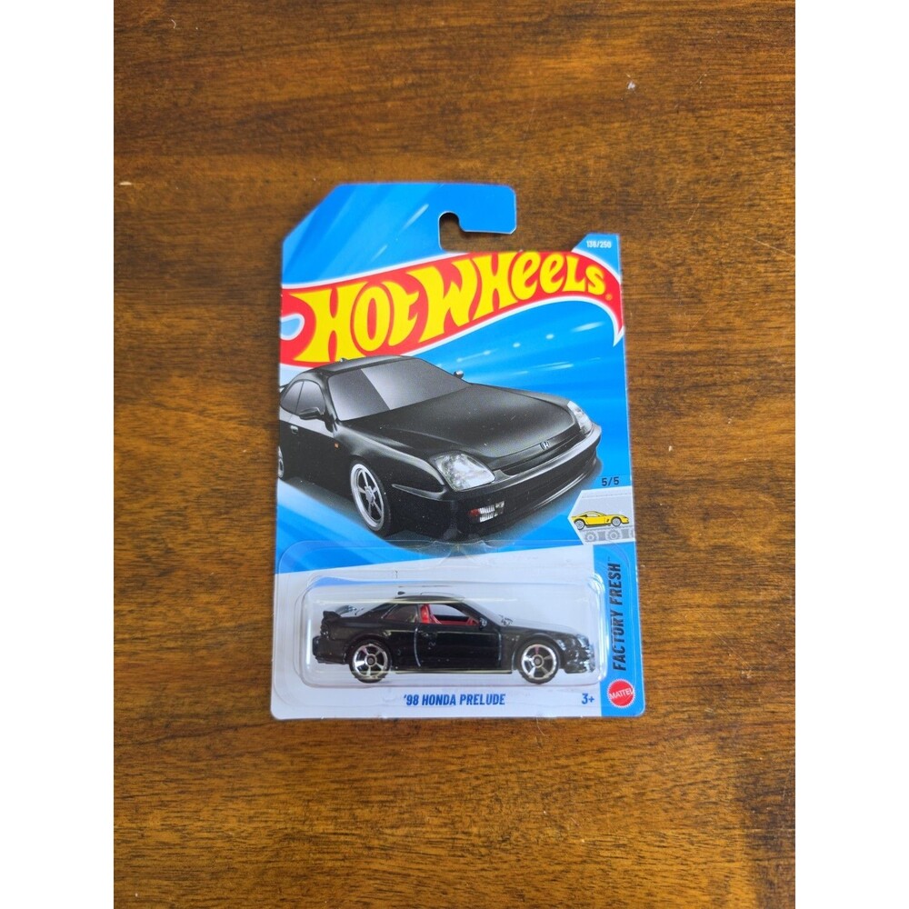 2026 Hot Wheels '98 Honda Prelude (black) Factory Fresh 5/5